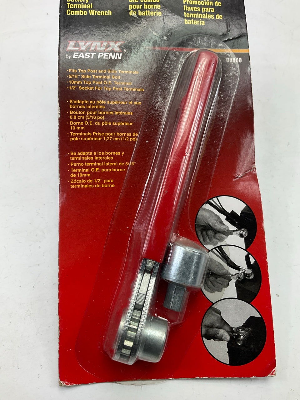 East Penn 08860 Battery Terminal Combo Combination Wrench - 5/16'' And 10mm