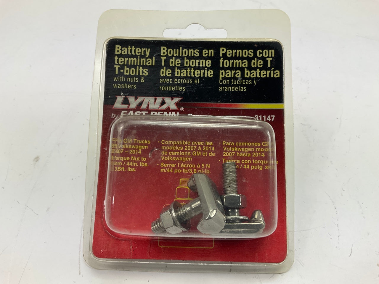 East Penn 31147 Battery Terminal T-bolts With Nuts & Washers, 07-14 GM, 2 Piece