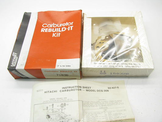 Easyway 7183B Carburetor Rebuild Kit for 1965-1992 Hitachi 2-BBL Model DCG-306