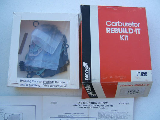Easyway 7185B Carburetor Rebuild Kit 1972-1987 GM Isuzu DRJ340 DCH340 DCP340