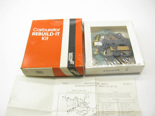 Easyway 7352 Carburetor Rebuild Kit for 1970-1974 Pontiac Rochester 2G 2GC 2GV