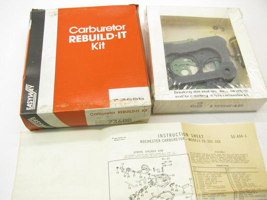 Easyway 7368B Carburetor Rebuild Kit for 1974-1978 GM Rochester 2G 2GC 2GV