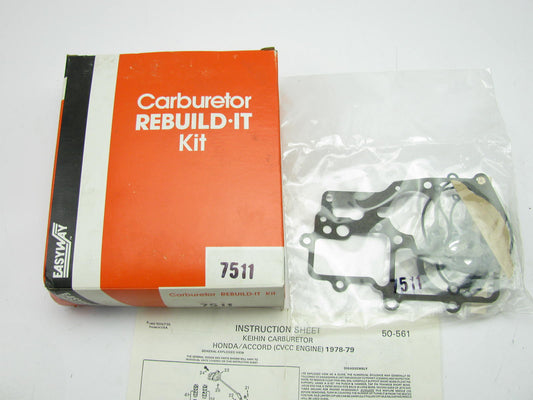Easyway 7511 Carburetor Rebuild Kit 78-79 Honda 1.5L I4 Keihin 3-BBL