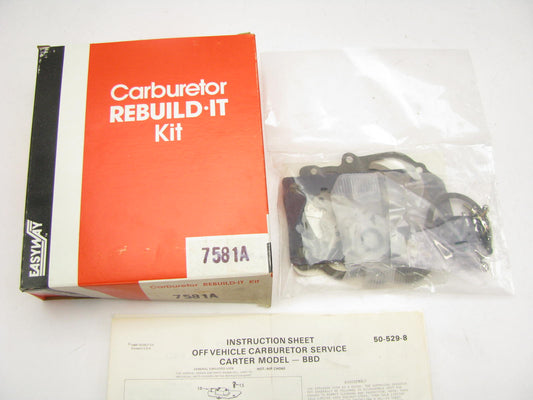 Easyway 7581A Carburetor Rebuild Kit For 1976-1983 AMC Carter 2-BBL BBD