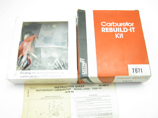 Easyway 7611 Carburetor Rebuild Kit - Motorcraft 2-BBL 7200VV