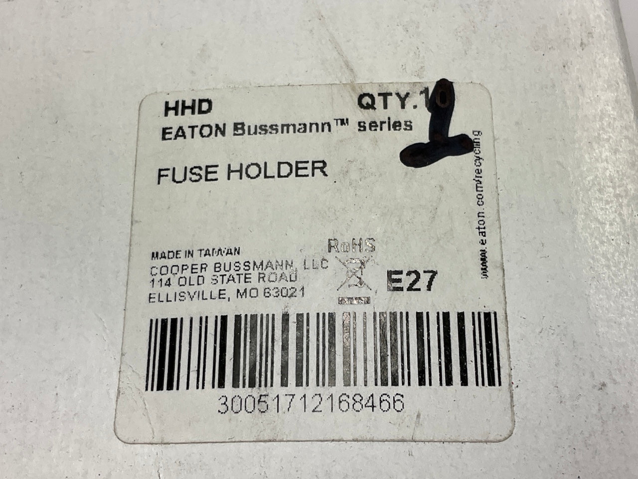 Bussmann HHD 30 Amps ATC Black In-Line Fuse Holder