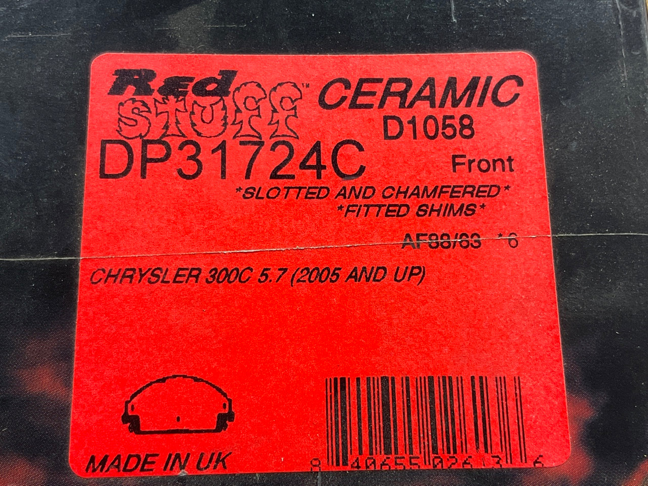 EBC DP31724C Front Redstuff Performance Brake Pads