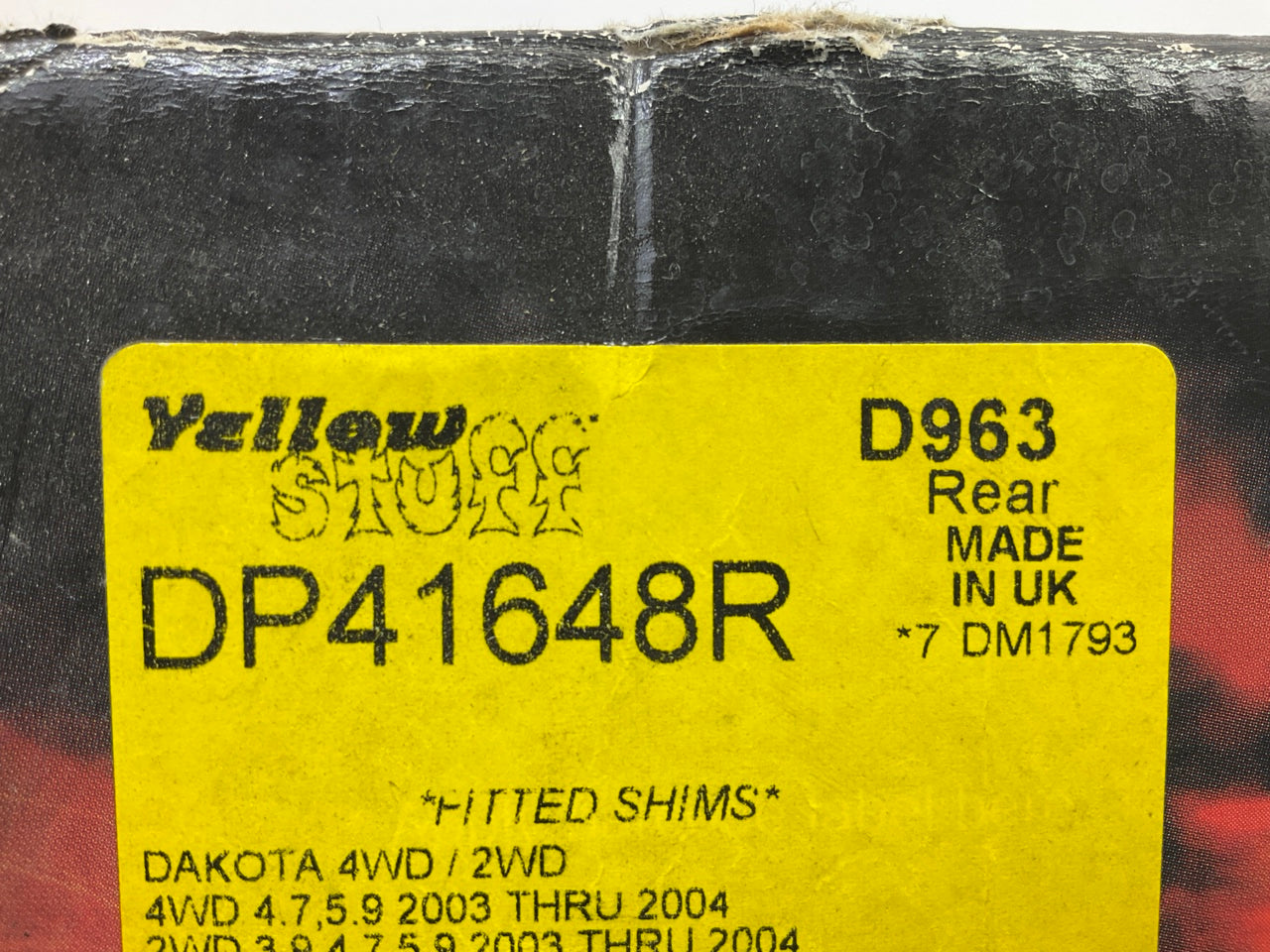 EBC DP41648R Rear YELLOWSTUFF Disc Brake Pads For 2003-2004 Dodge Dakota