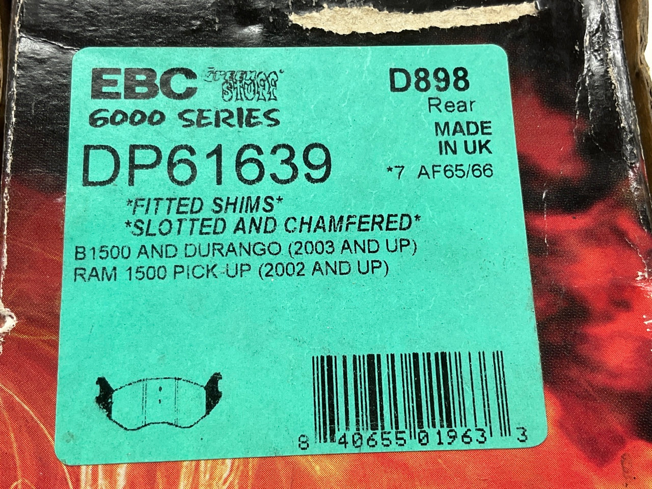 EBC DP61639 GREENSTUFF Disc Brake Pads - Rear