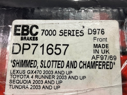 EBC DP71657 GREENSTUFF Disc Brake Pads - Front