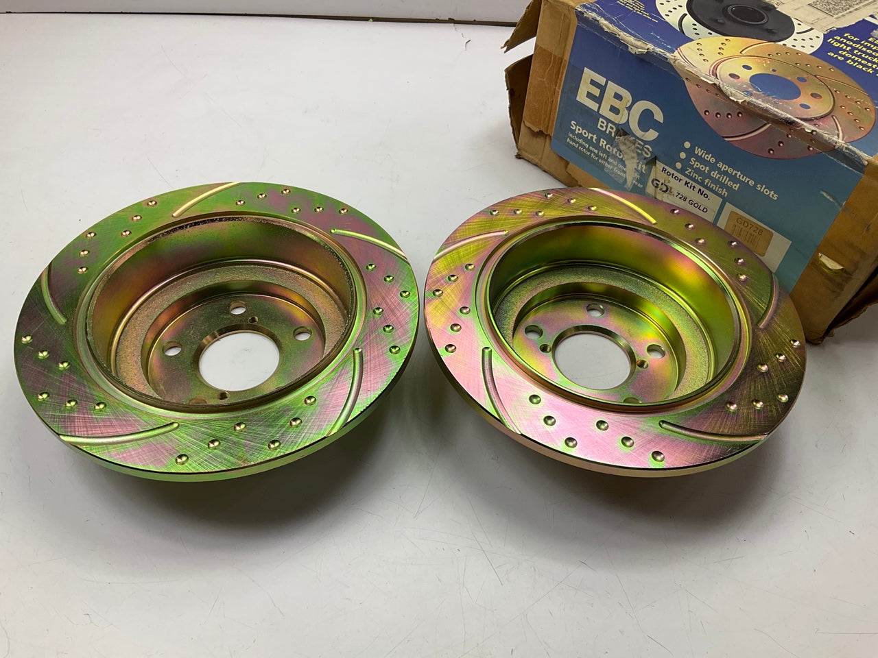 EBC GD728 Rear Slotted & Drilled Disc Brake Rotors