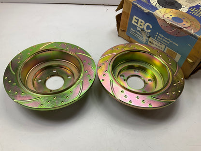 EBC GD728 Rear Slotted & Drilled Disc Brake Rotors