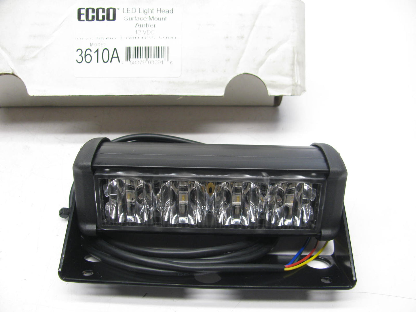 Ecco 3610A 3600 Series Deck Dash Amber LED Strobe Light Lamp Head 12V 0.3 Amp