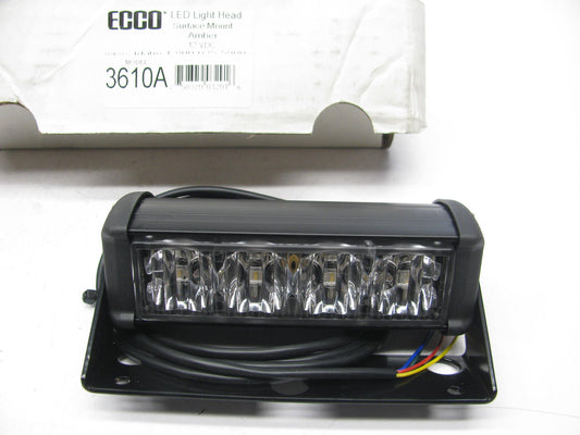 Ecco 3610A 3600 Series Deck Dash Amber LED Strobe Light Lamp Head 12V 0.3 Amp