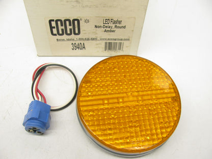 Ecco 3940A 3900 Grommet Mount LED Light LAMP Head 12 VDC 0.2amp Round Amber