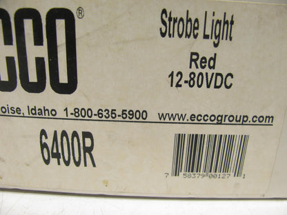 Ecco 6400R RED Strobe Light Lamp Beacon Low Profile