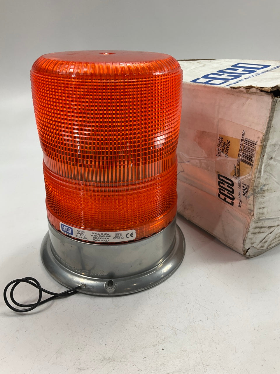 Ecco 6995A Smart Strobe Amber Beacon Warning Emergency Light Lamp 12V-24V
