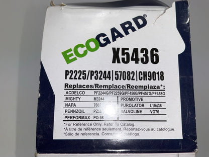 (2) Ecogard X5436 Engine Oil Filter