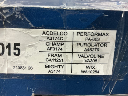 Ecogard XA10015 Air Filter For 2014-2019 Chevrolet Impala, 2013-15 Malibu 2.5L