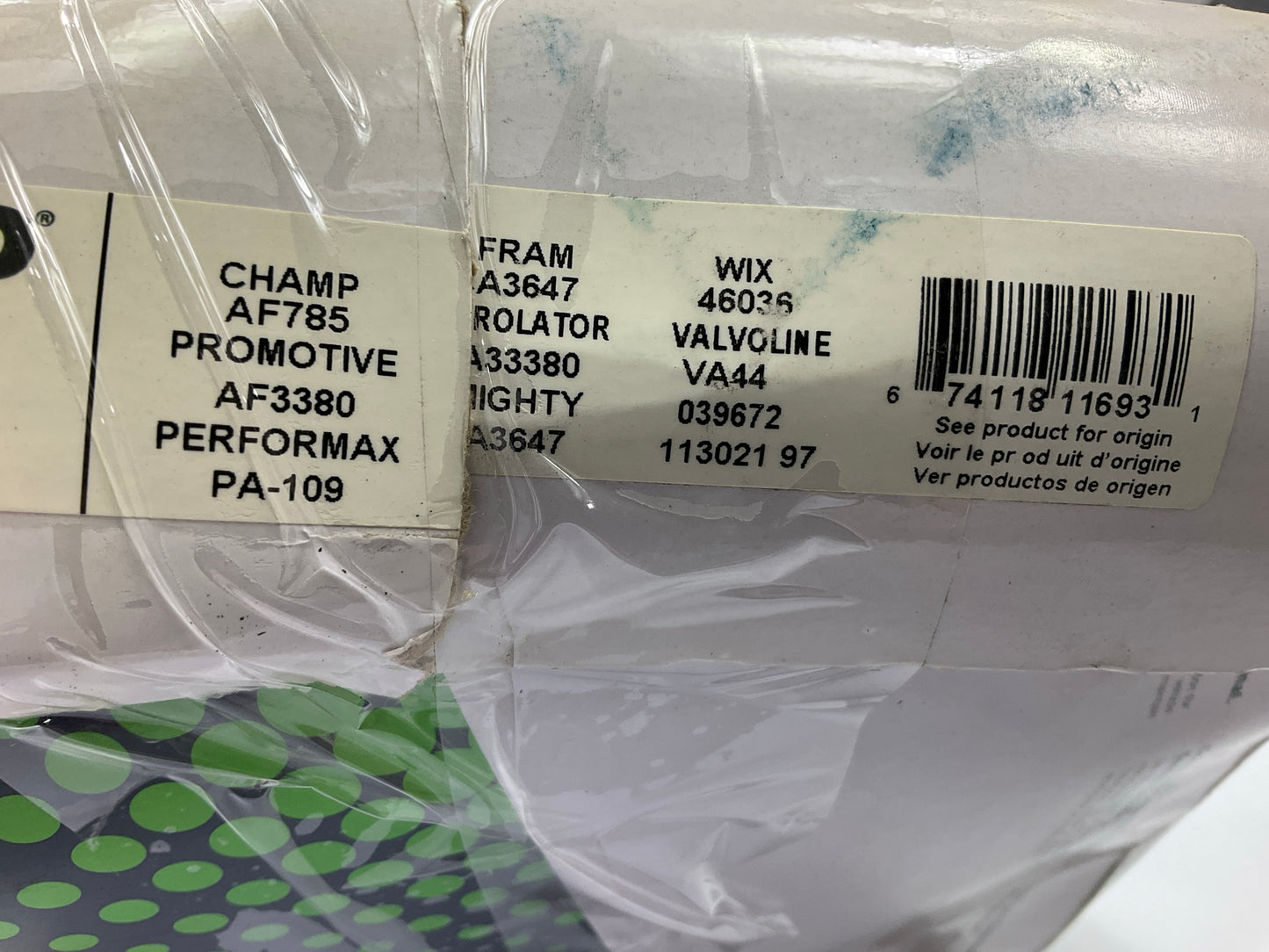 Ecogard XA3380 Air Filter