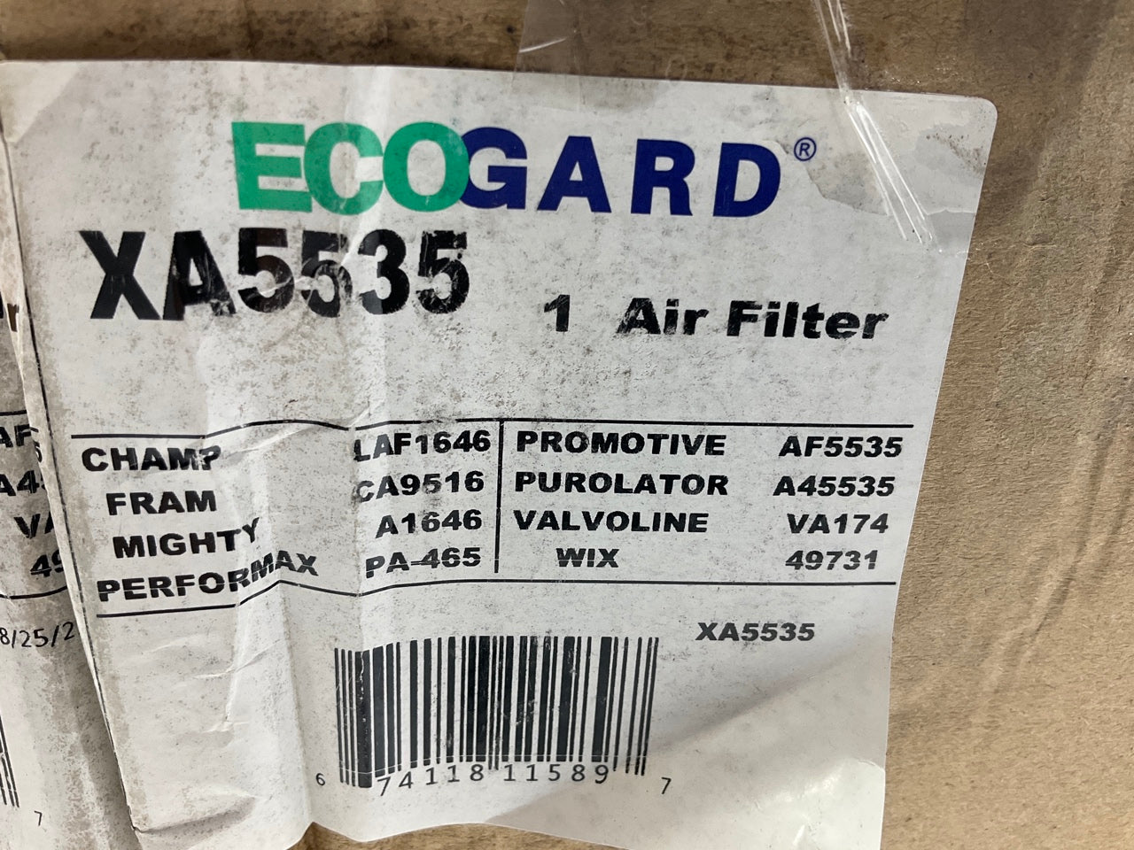 Ecogard XA5535 Air Filter 2004-2007 Ford F-250 F-350 Super Duty 6.0L Powerstroke