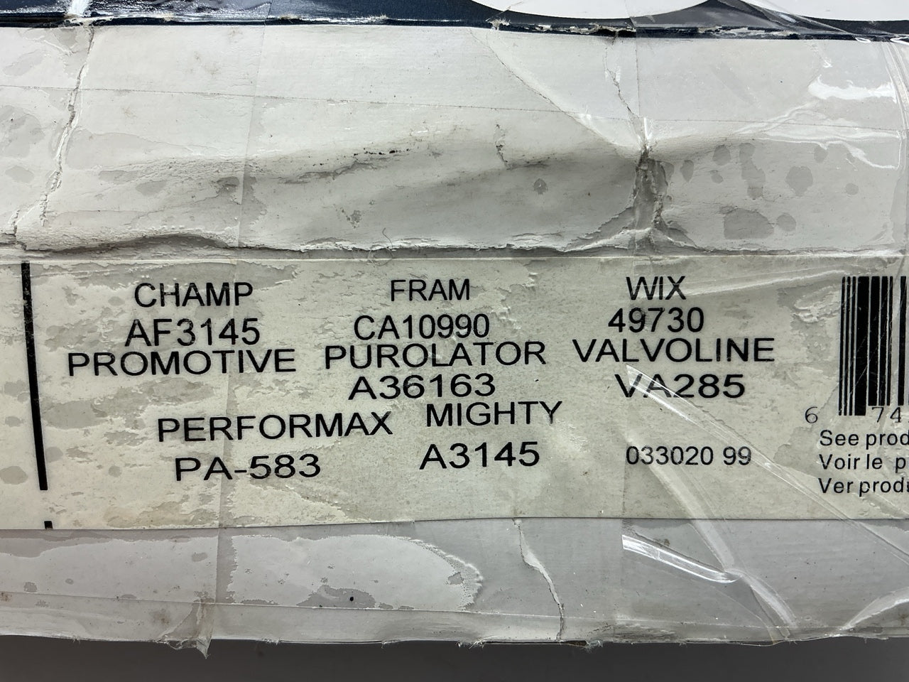 Ecogard XA6163 Engine Air Filter