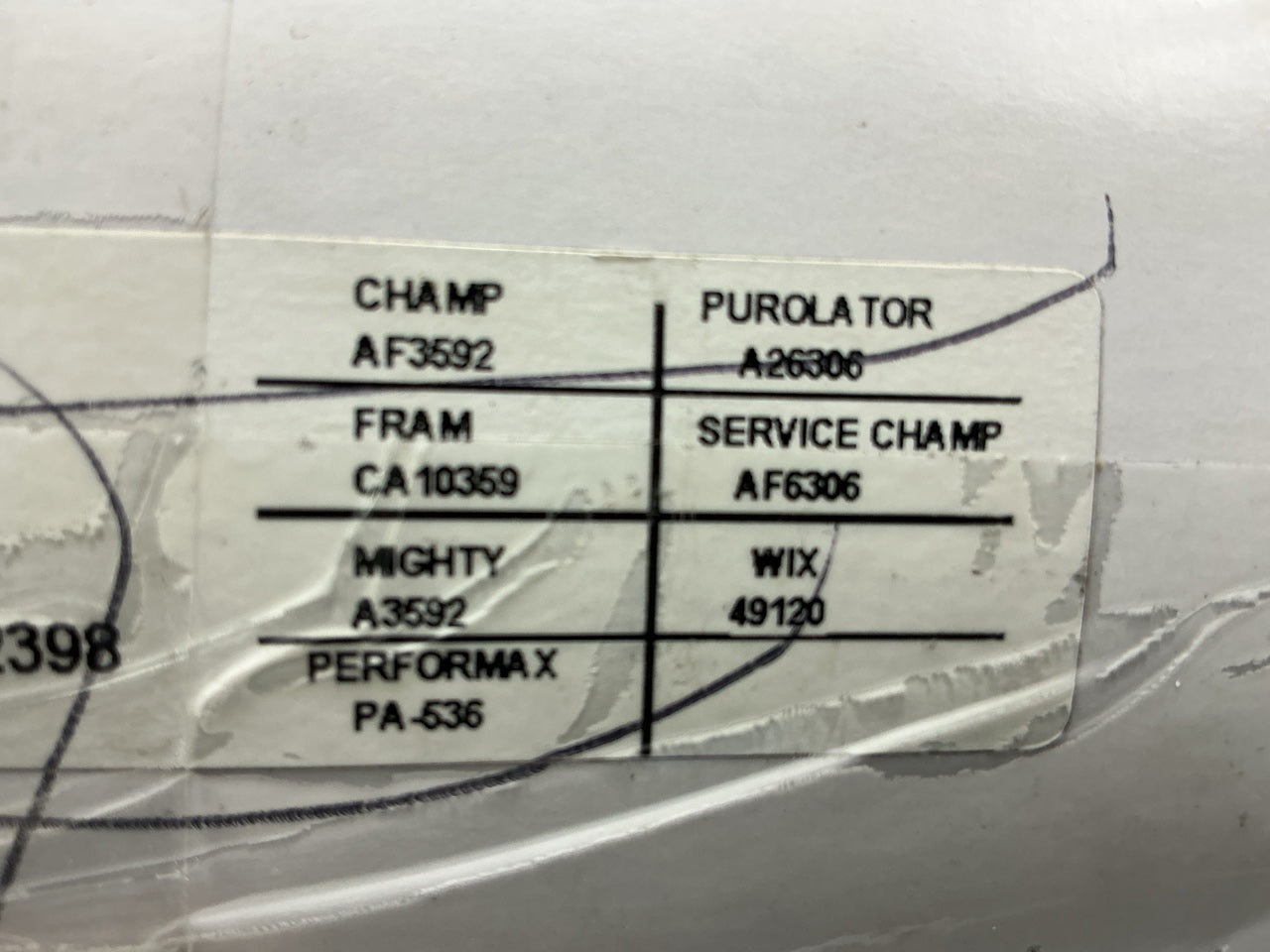 Ecogard XA6306 Engine Air Filter