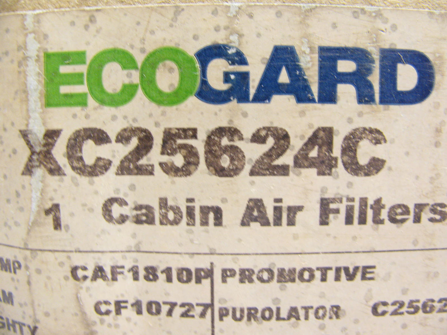 Ecogard XC25624C Cabin Air Filter