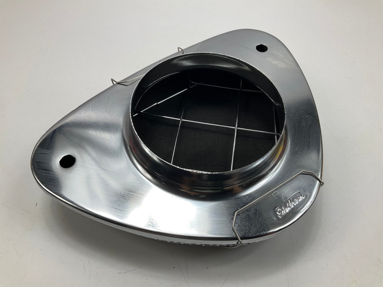 Edelbrock 1002 Pro-Flo 1000 Series Chrome Air Cleaner 5-1/8'' Neck And Bridge