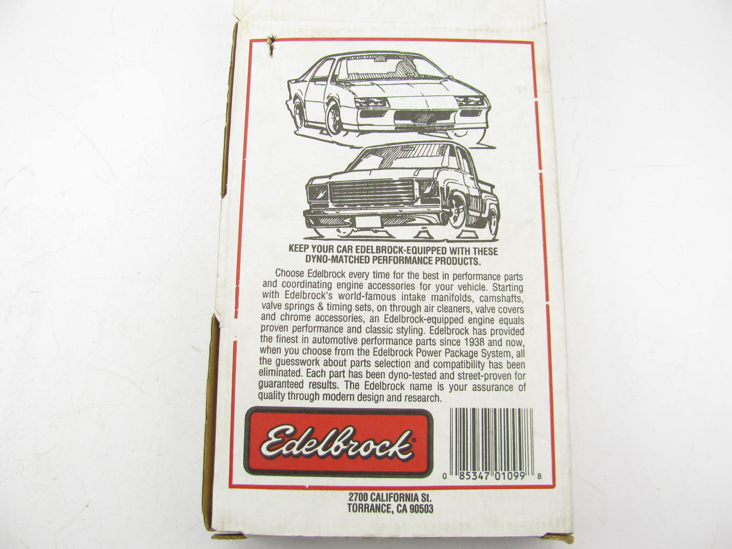 Edelbrock 1099 Air Filter Replacement Pro-Flo 1000 Series Air Filter Elements