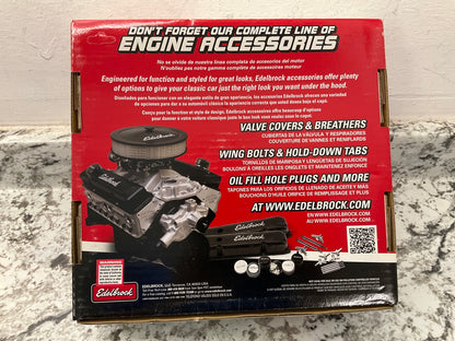 Edelbrock 1203 Pro-Flo Black 10'' Round Air Cleaner With 2'' Paper Filter Element