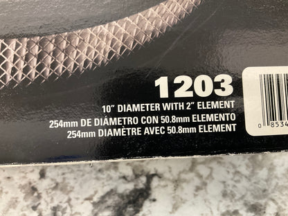 Edelbrock 1203 Pro-Flo Black 10'' Round Air Cleaner With 2'' Paper Filter Element