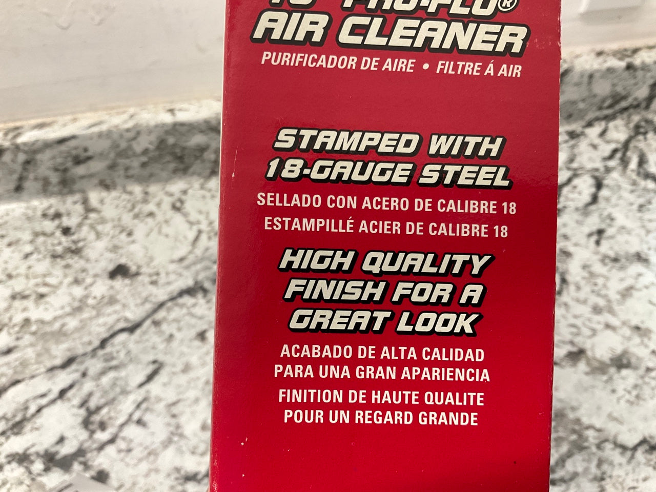 Edelbrock 1203 Pro-Flo Black 10'' Round Air Cleaner With 2'' Paper Filter Element