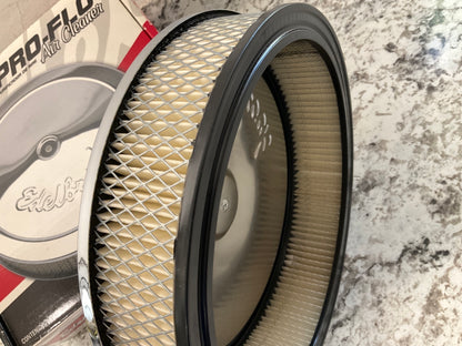 Edelbrock 1208 Pro-Flo 10-Inch Round Performance Air Cleaner W/ 2'' Air Filter