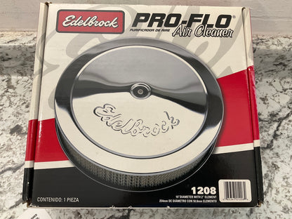 Edelbrock 1208 Pro-Flo 10-Inch Round Performance Air Cleaner W/ 2'' Air Filter