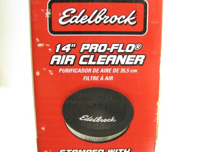Edelbrock 1223 Pro-Flow Performance 14'' X 3'' Black Air Cleaner W/ Air Filter