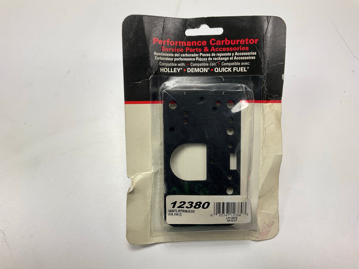 Edelbrock 12380 Carburetor Fuel Metering Block Gasket For Holley 4150 4160 4-BBL