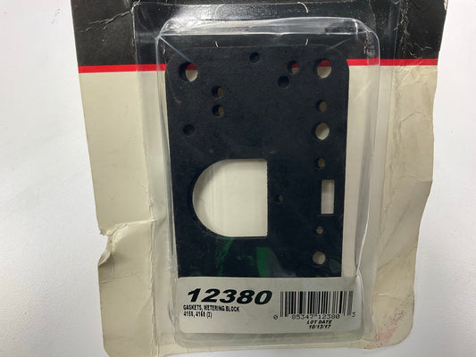 Edelbrock 12380 Carburetor Fuel Metering Block Gasket For Holley 4150 4160 4-BBL