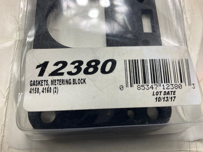 Edelbrock 12380 Carburetor Fuel Metering Block Gasket For Holley 4150 4160 4-BBL