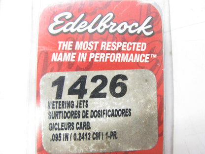 Edelbrock 1426 Carburetor Metering Jets .095'' For AVS2 Performer & Thunder AVS