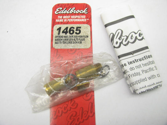 Edelbrock 1465 Offroad .0935 Carburetor Needle & Seats For Carter AFB AVS