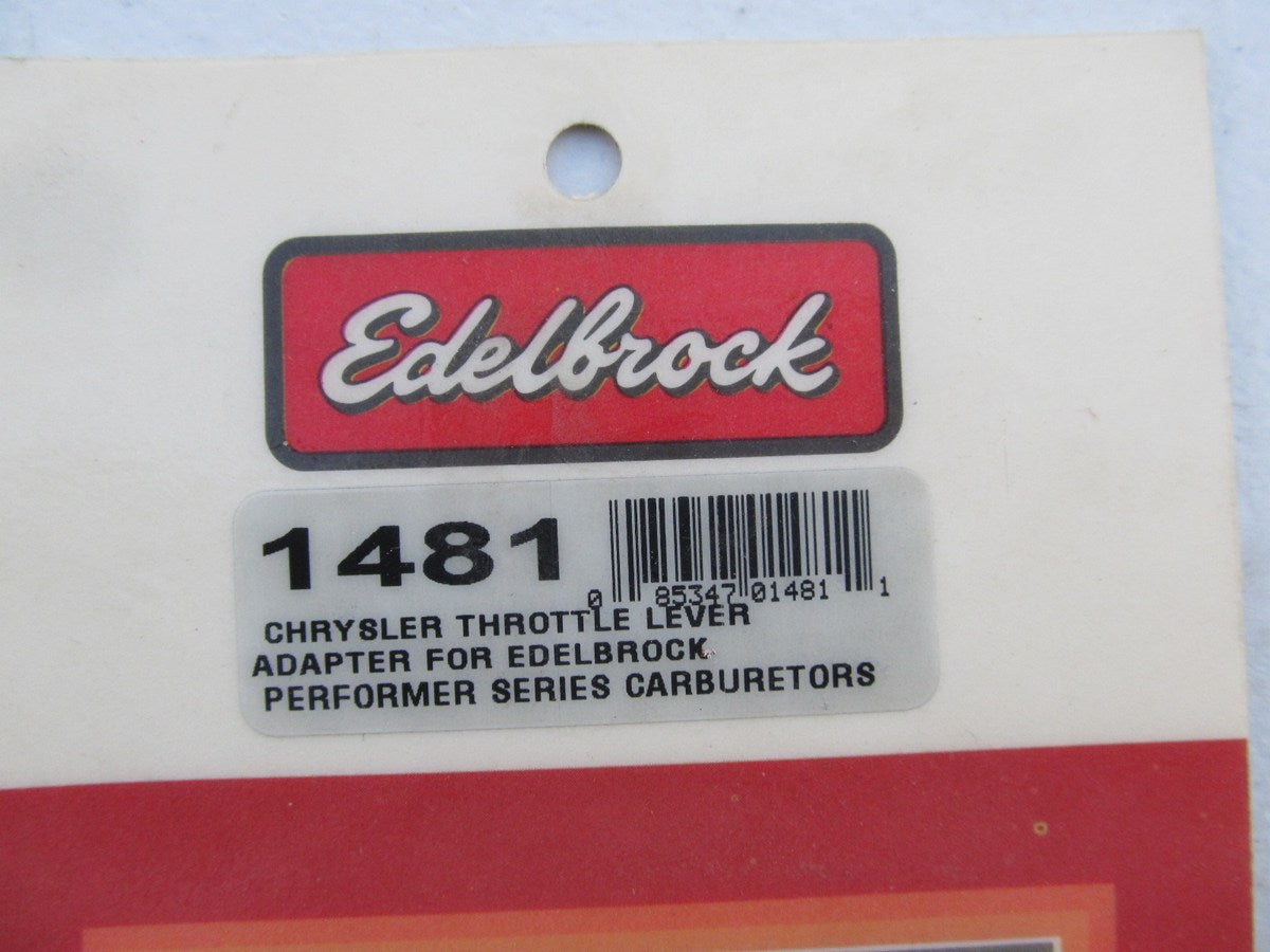 Edelbrock 1481 Performer Carburetor Throttle Lever Adapter For 1966-Up Chrysler