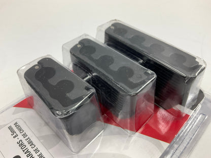 Edelbrock 22799 Spark Plug Wire Seperators: 7 To 8.5mm, Black Plastic, 6 Pcs Set