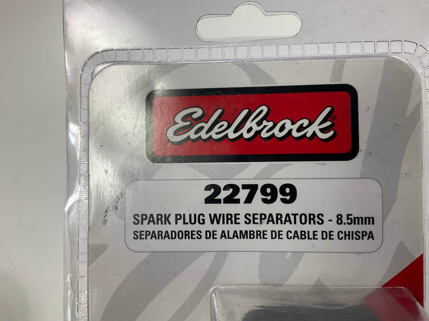 Edelbrock 22799 Spark Plug Wire Seperators: 7 To 8.5mm, Black Plastic, 6 Pcs Set