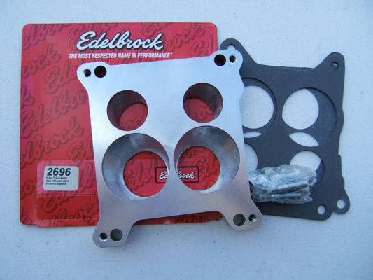 Edelbrock 2696 Square-bore Carburetor To Quadrajet Thermo-Quad Manifold Adapter