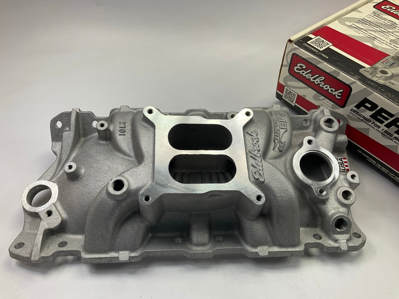 Edelbrock 2701 Performer EPS Intake Manifold For 1955-86 Small-Block Chevrolet