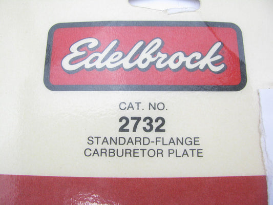 Edelbrock 2732 Std. Flange Square-Bore Carburetor Adapter Plate - 1/16'' Thick