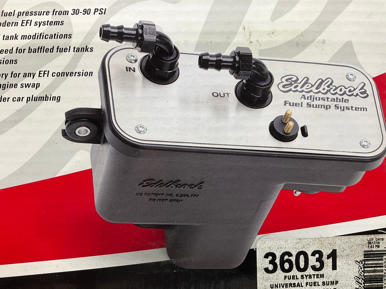 MISSING CONNECTORS - Edelbrock 36031 EFI Fuel Sump Kit - 35-90 PSI, 67 GPH