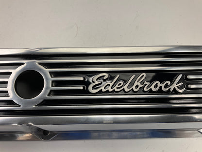 Edelbrock 4262 Elite Series Valve Cover Set, SBC Small Block Chevy 305 350 400