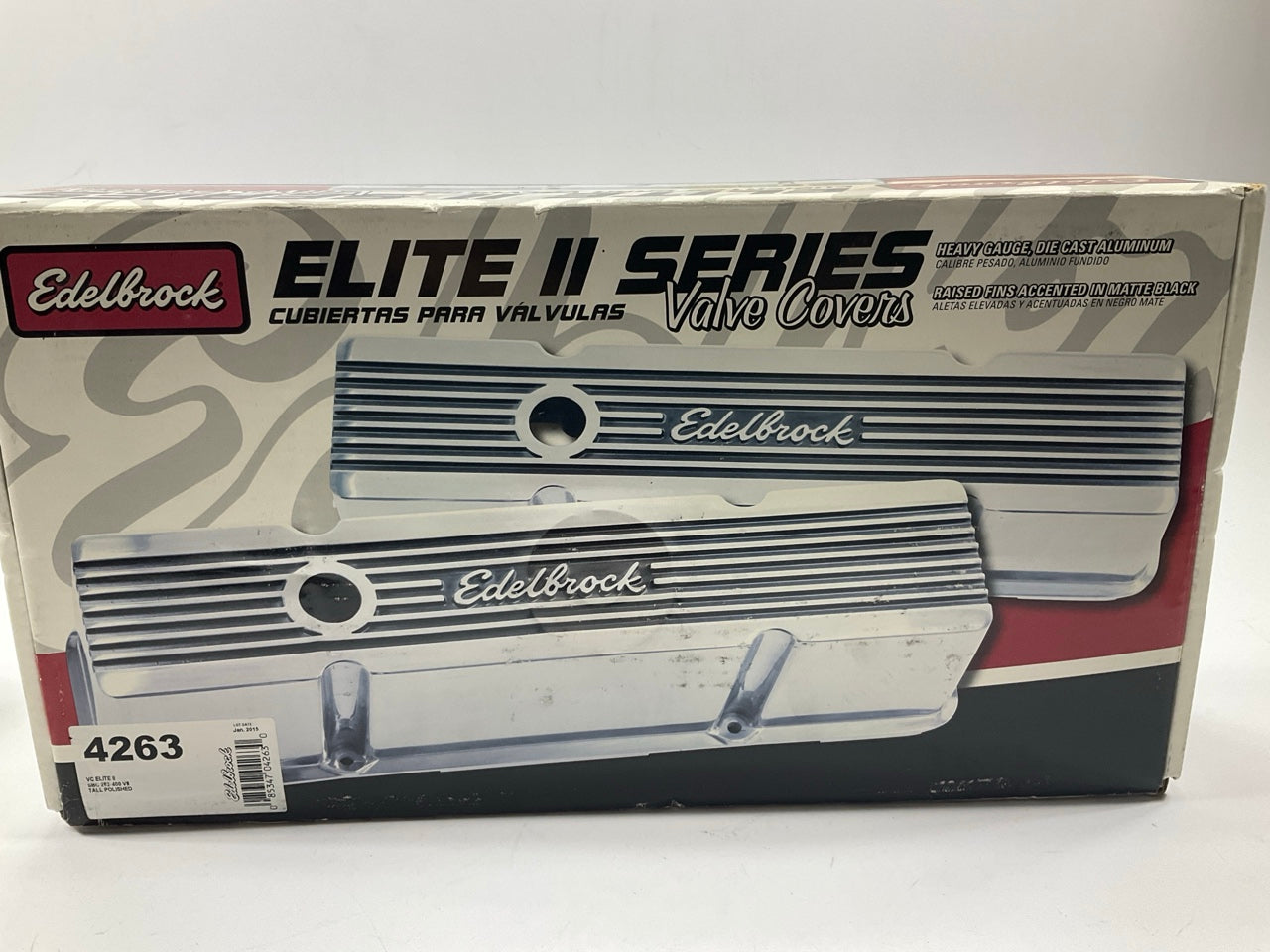 Edelbrock 4263 Elite II Valve Covers For 1959-1986 Chevrolet SBC 262-400 V8
